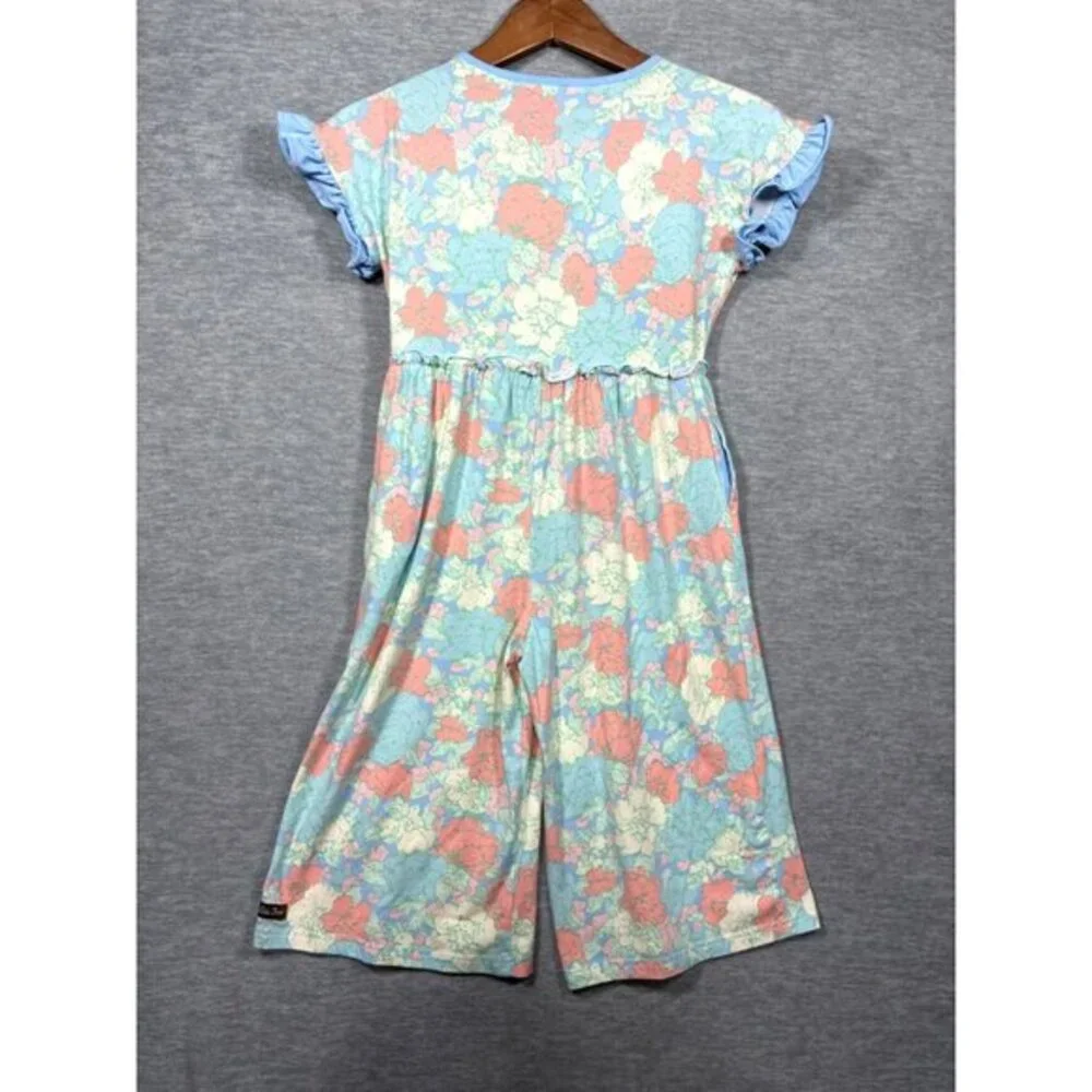 Matilda Jane Girls Floral Jumpsuit 8 Far Out‎ Floral Romper